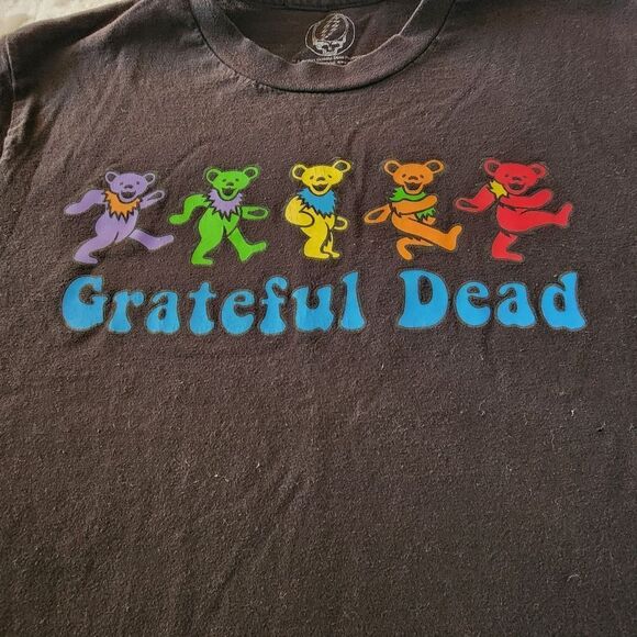 Grateful Dead Dancing Bears 2021 Black Tshirt With Graphics Size Medium - Picture 3 of 7